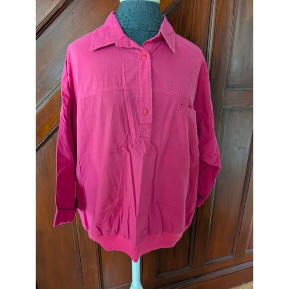Vintage Picket to Post Womens Cotton Pullover Shirt Pink Size 22w USA made - Picture 1 of 8